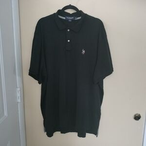 U.S. Polo Assn. Luxury Feel Cotton Black Shirt 3X Business Casual Preppy